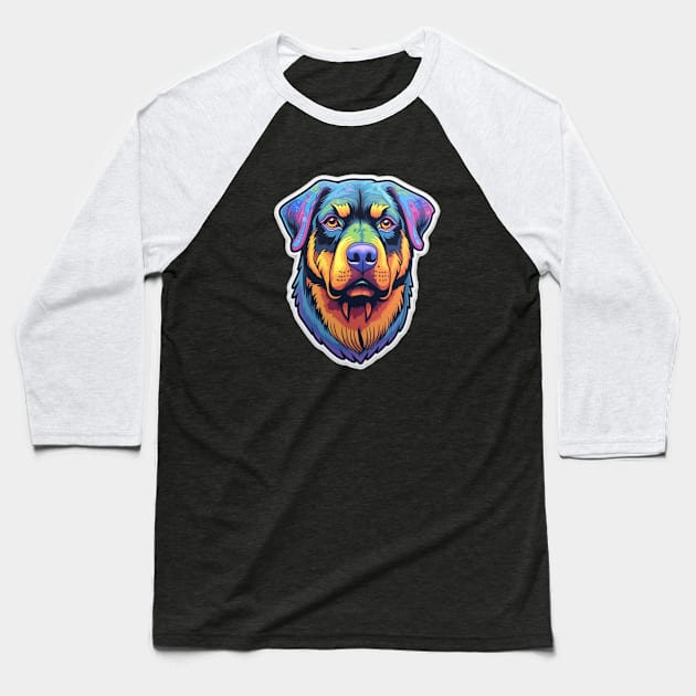 Loyal Companion - Majestic Rottweiler Design Baseball T-Shirt by InTrendSick